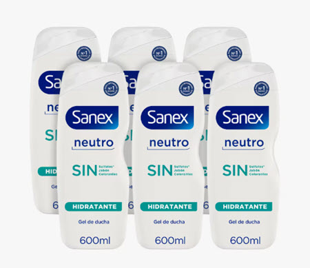Gel de Ducha Sanex Neutro Hidratante