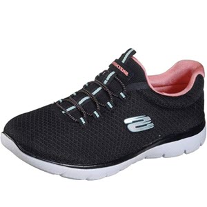 Zapatillas Mujer Skechers Summits Black Pink