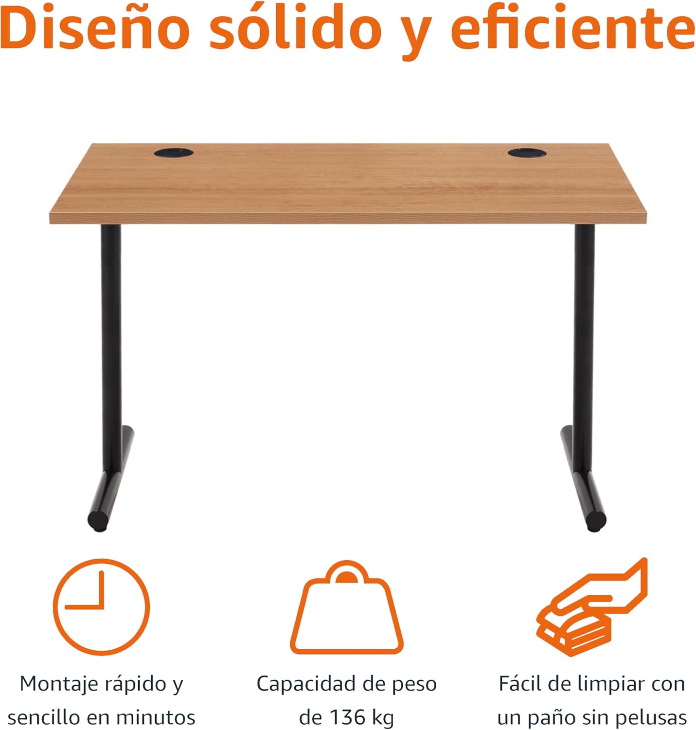 Escritorio de oficina Amazon Basics
