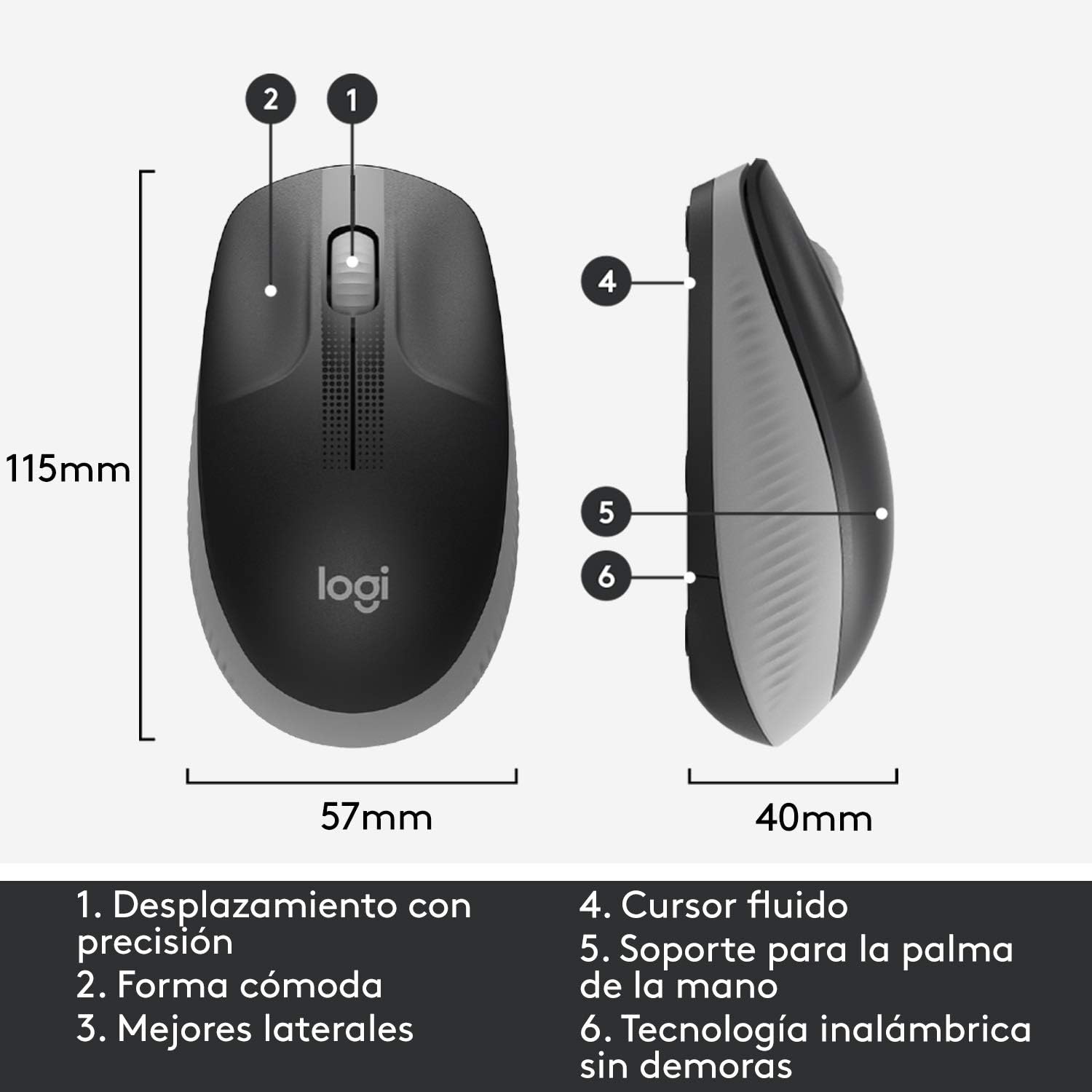 Logitech Ratón Inalámbrico M190