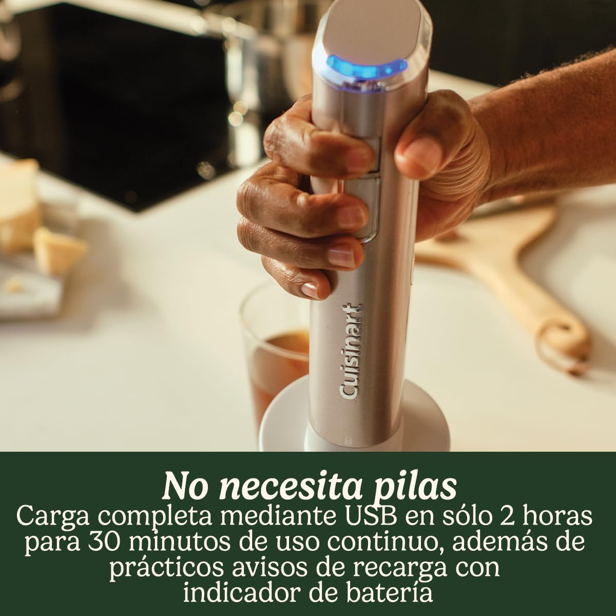 Cuisinart Batidora de mano inalámbrica
