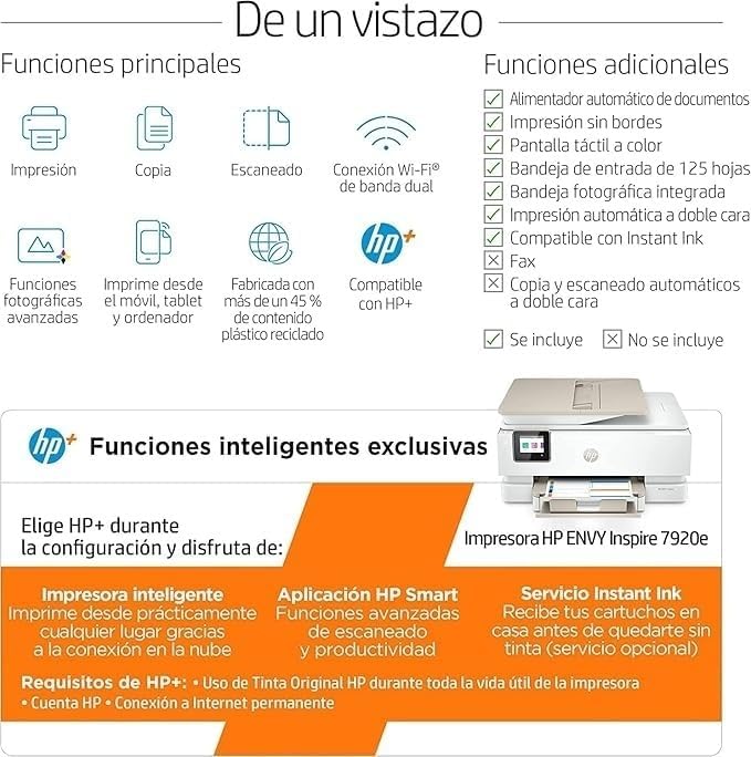 Impresora HP Envy Inspire 7920e