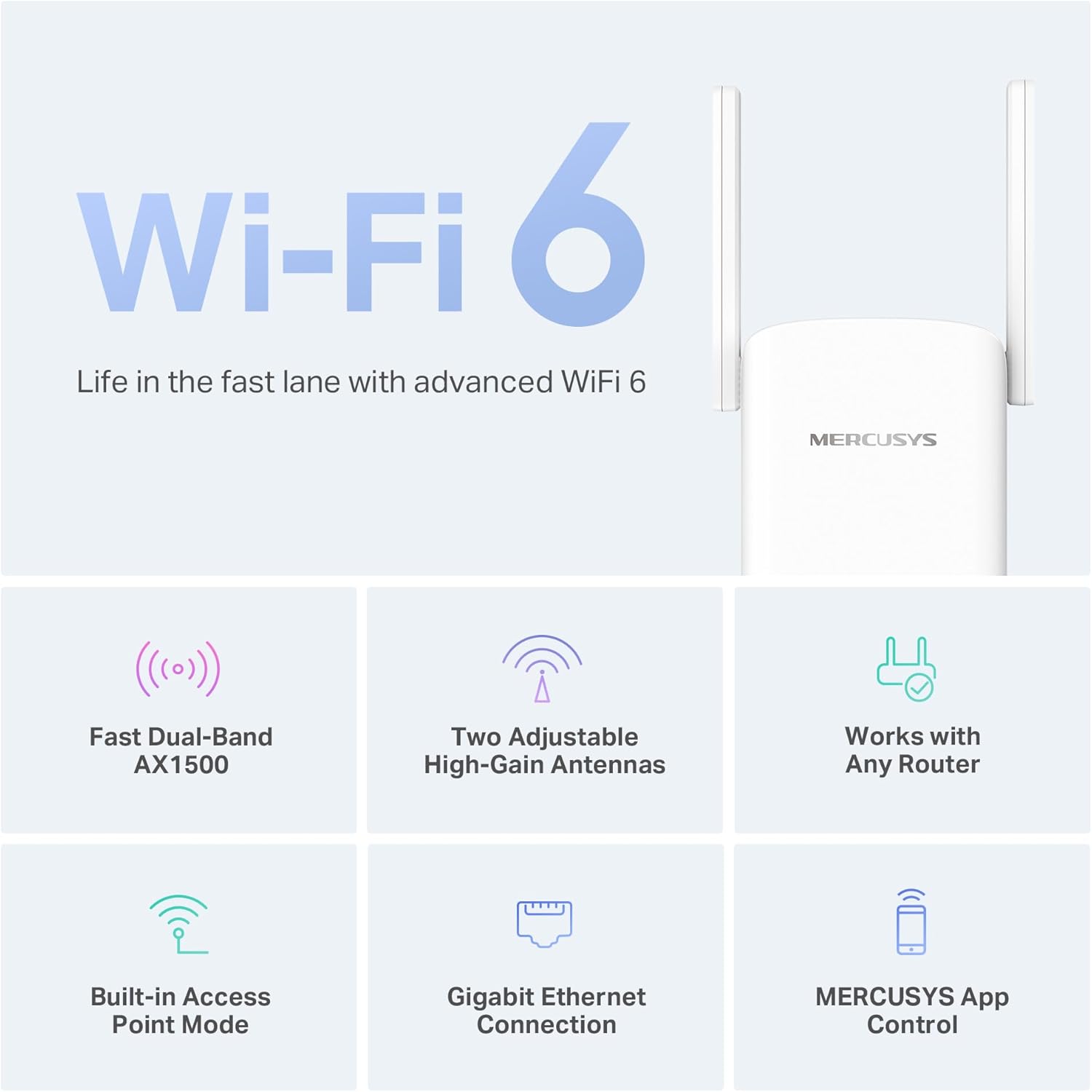Amplificador WiFi 6 Mercusys ME