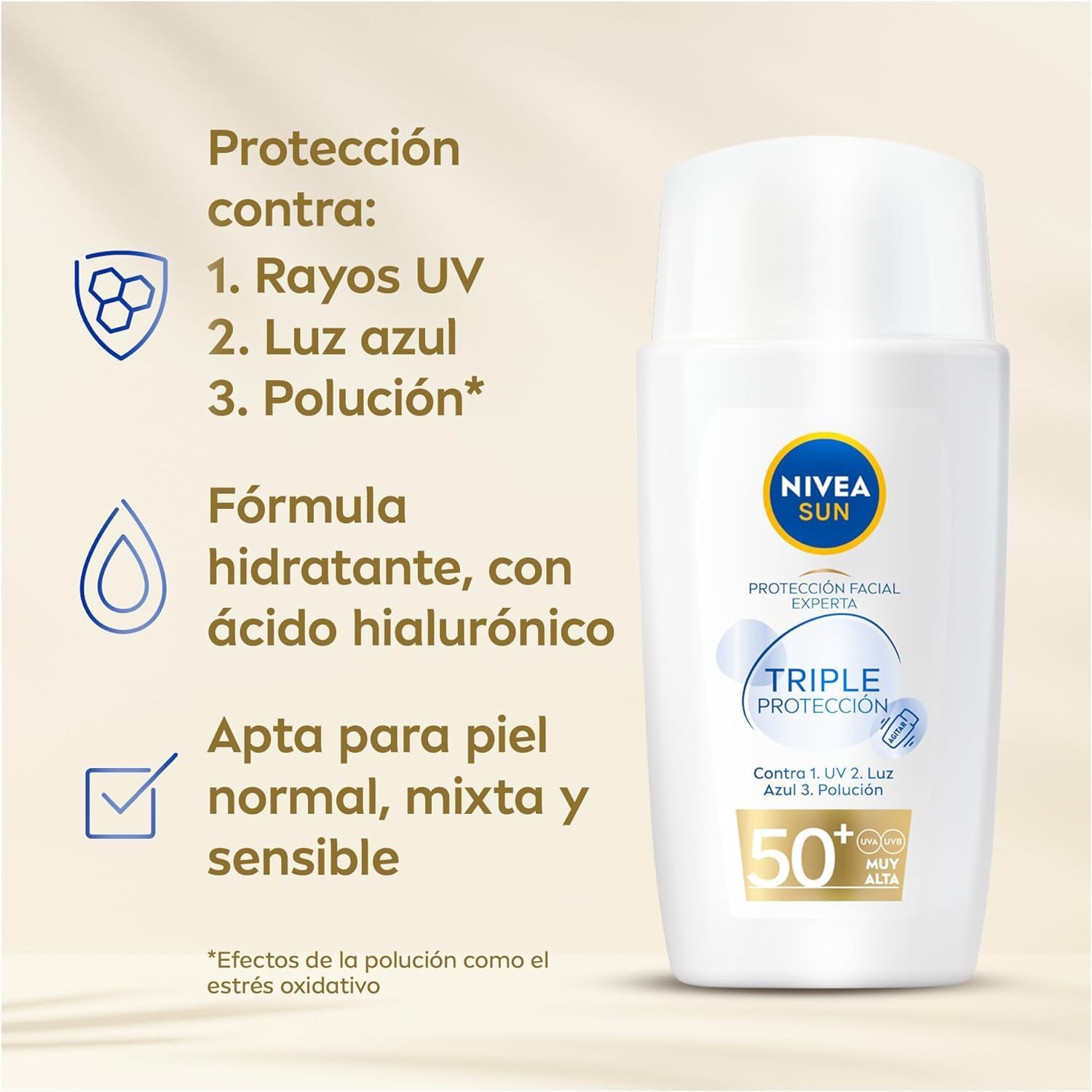 Crema solar FP50 NIVEA SUN