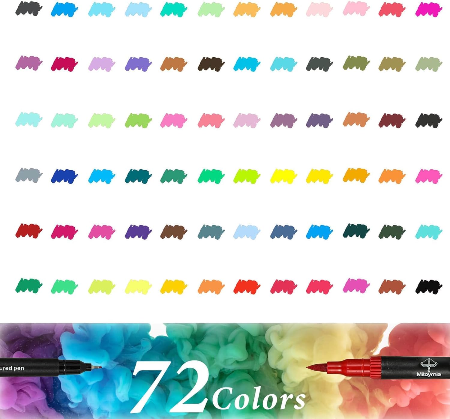 72 Rotuladores de Colores Mitoymia