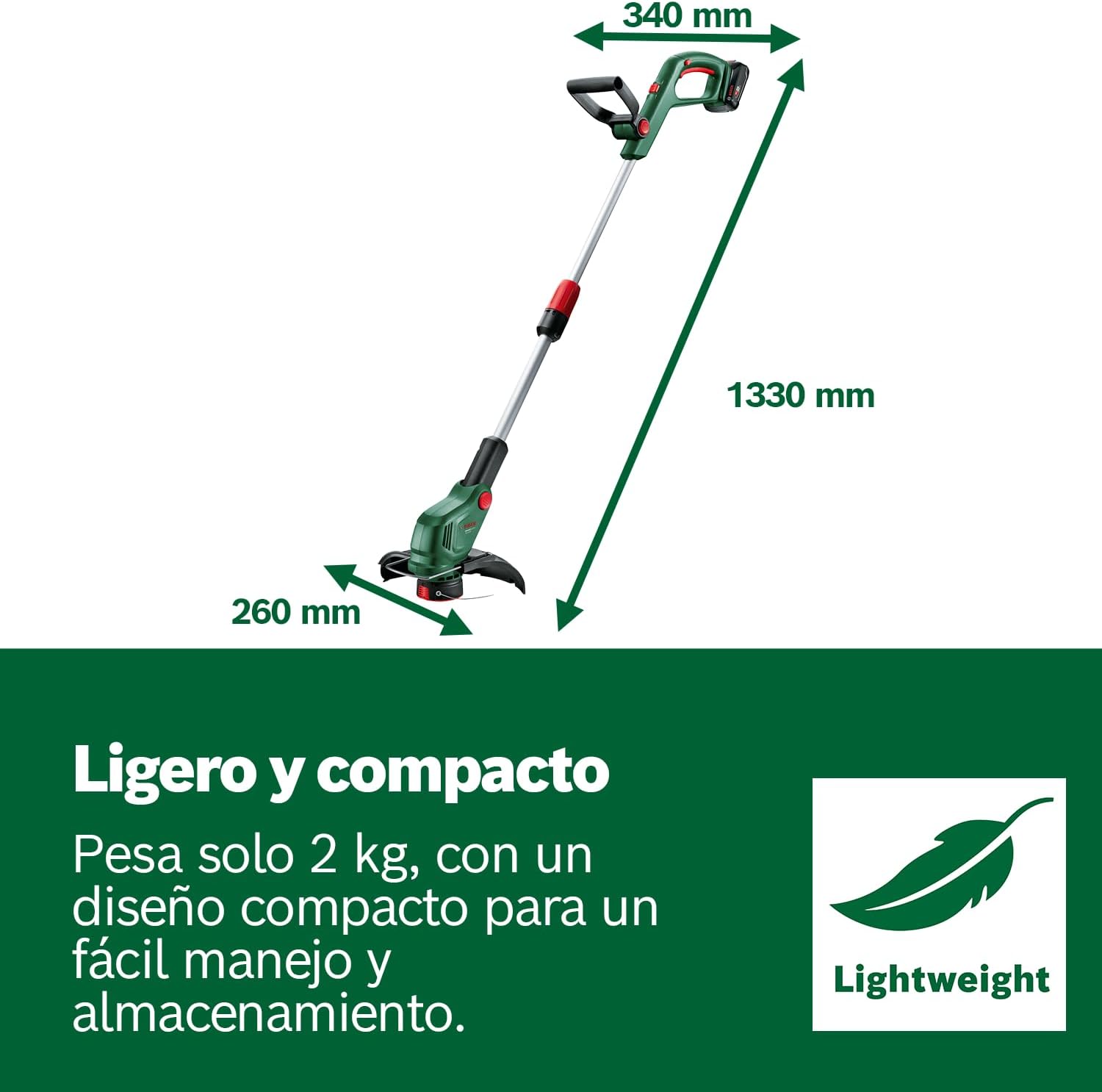 Bosch cortabordes a batería Universal