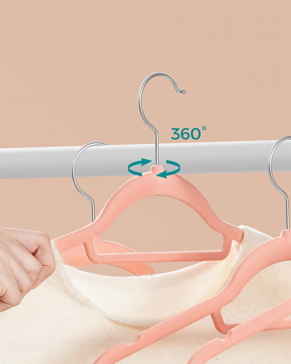 SONGMICS Percha de Terciopelo