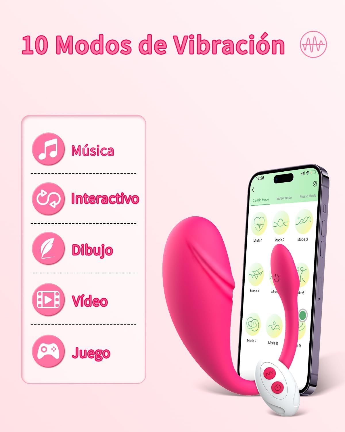 Vibrador Kaiagame Mando a Distancia