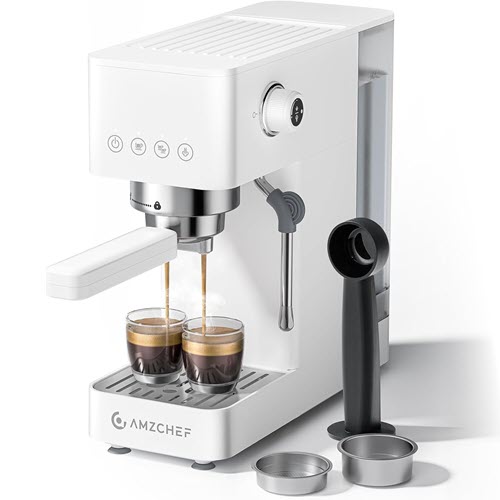 AMZCHEF Cafetera Espresso 1.5L