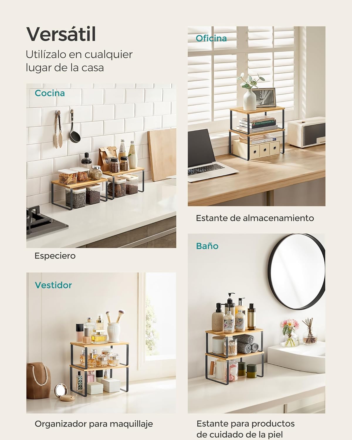 SONGMICS Estante para Especias