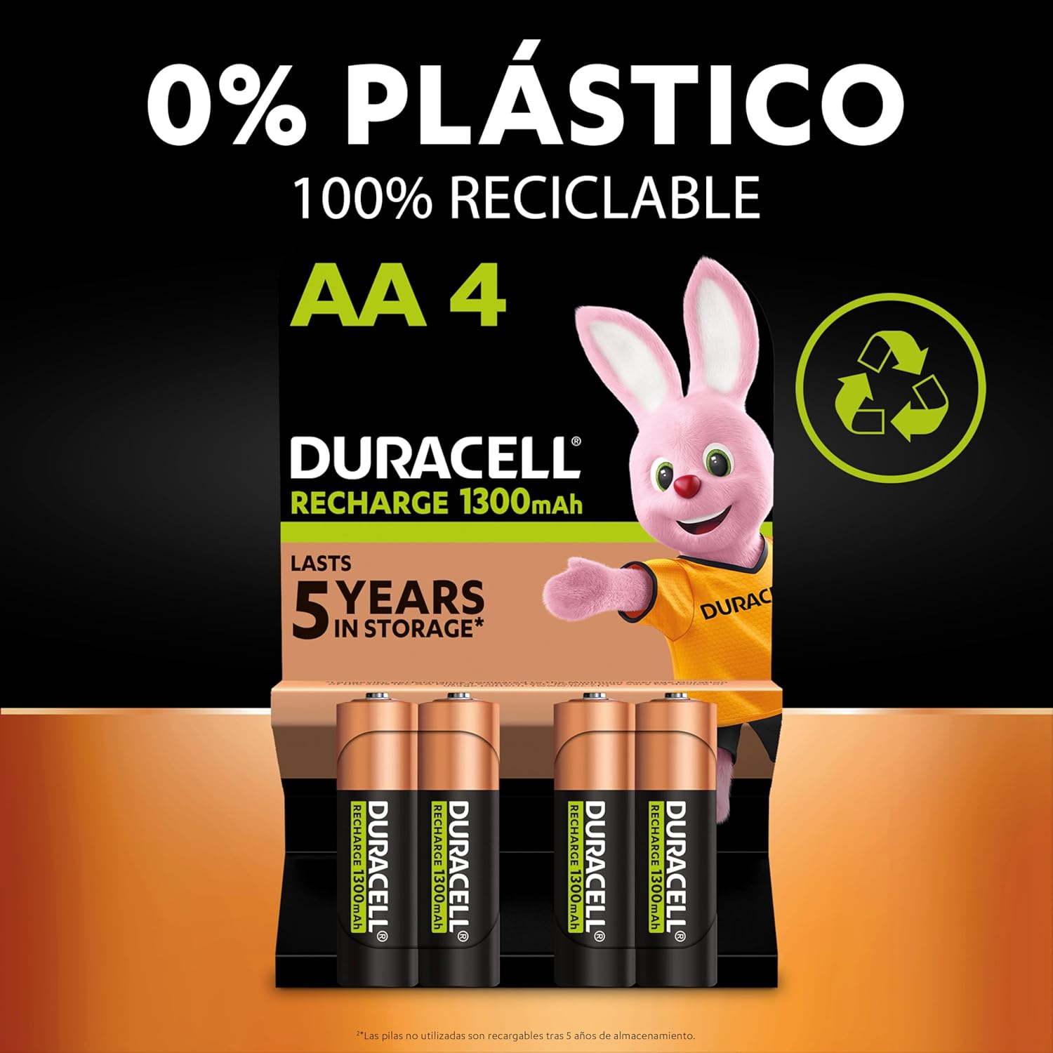 Pack 4 Duracell pilas recargables AAA