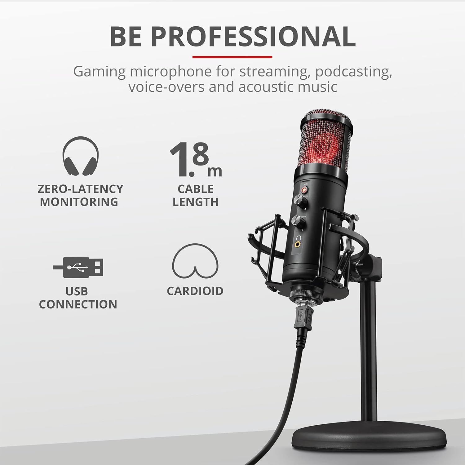 Trust Gaming GXT 256 Micrófono USB