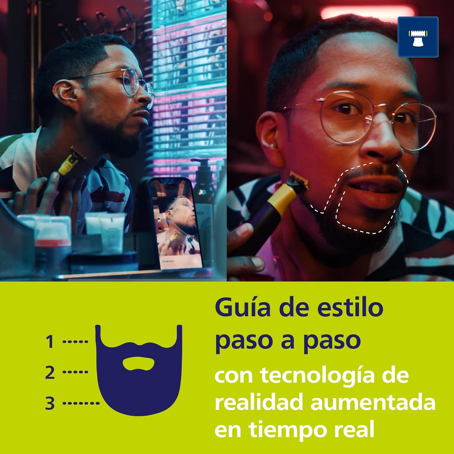 Recortadora barba Philips OneBlade 360