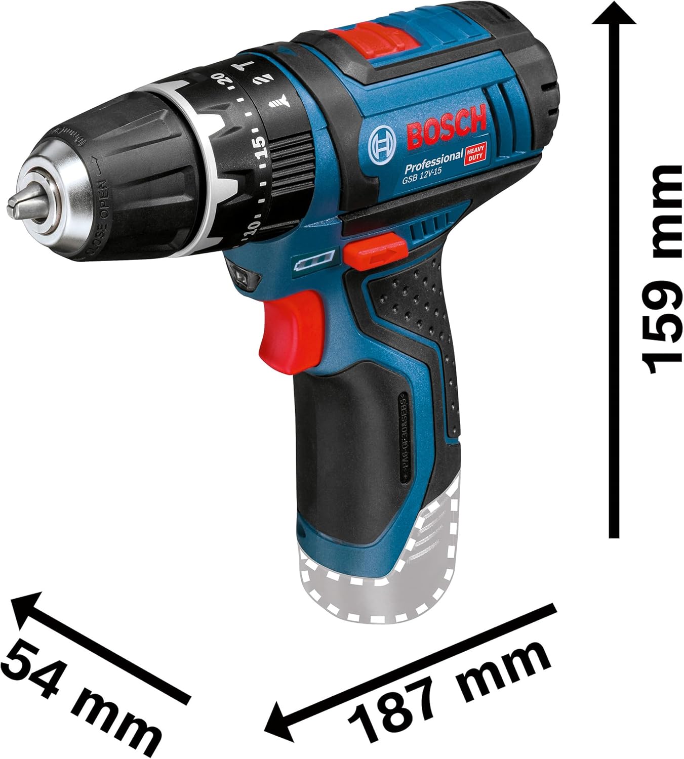 Taladro percutor Bosch Professional 12V