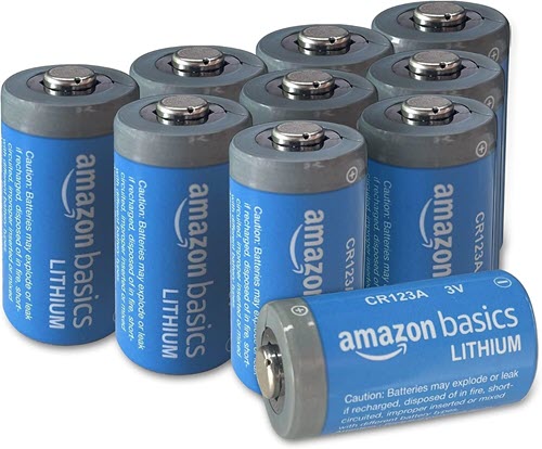 PACK de 10 pilas de litio Amazon Basics