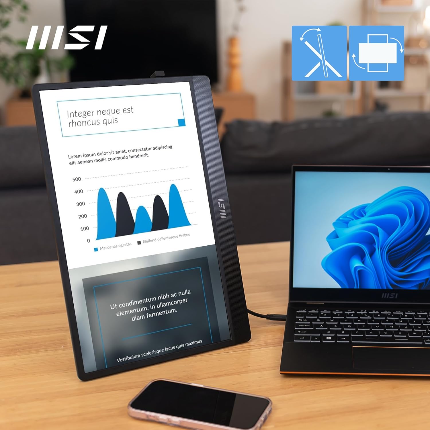 Monitor portátil MSI Pro MP