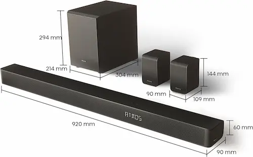 Hisense AX5100G dimensiones