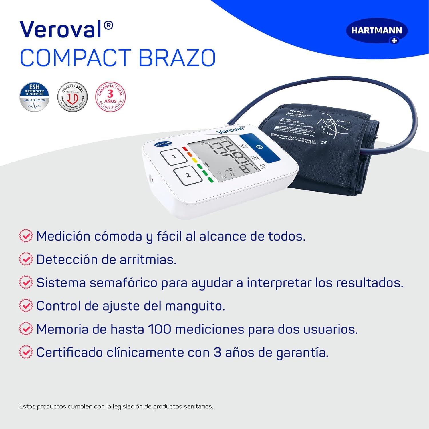 Tensiómetro de Brazo Digital VEROVAL
