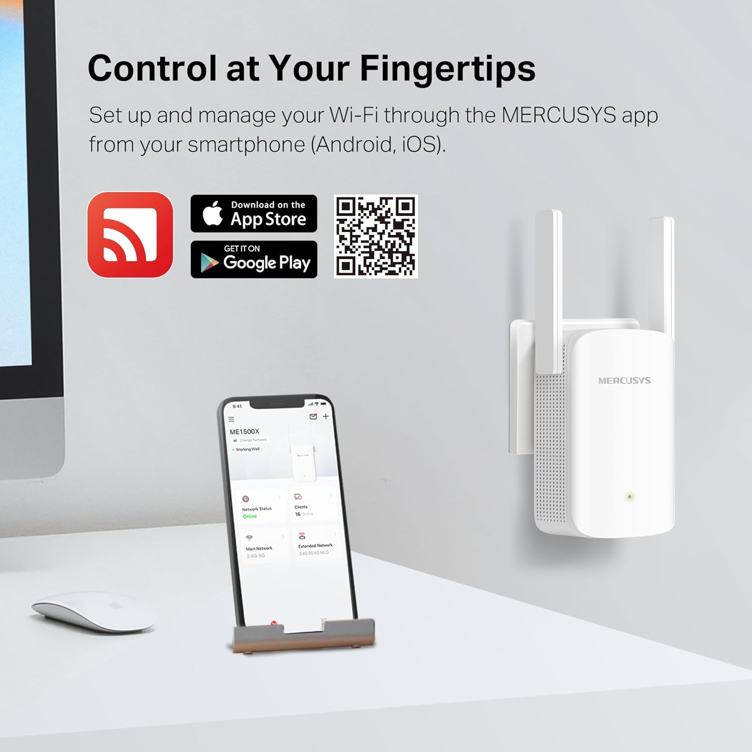 Amplificador WiFi 6 Mercusys ME