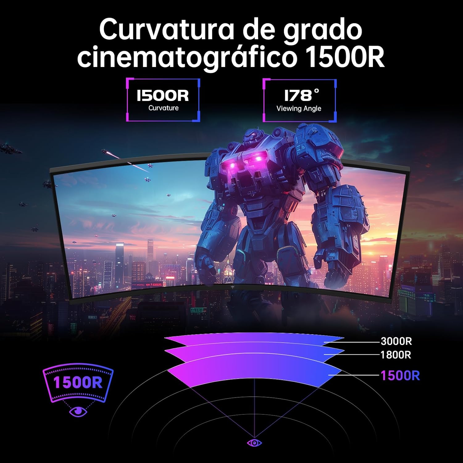 KTC Gaming Monitor Curvo 32” QHD H32S17