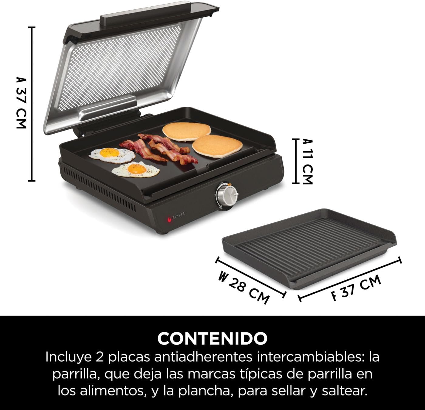 Parrilla y plancha Ninja Sizzle