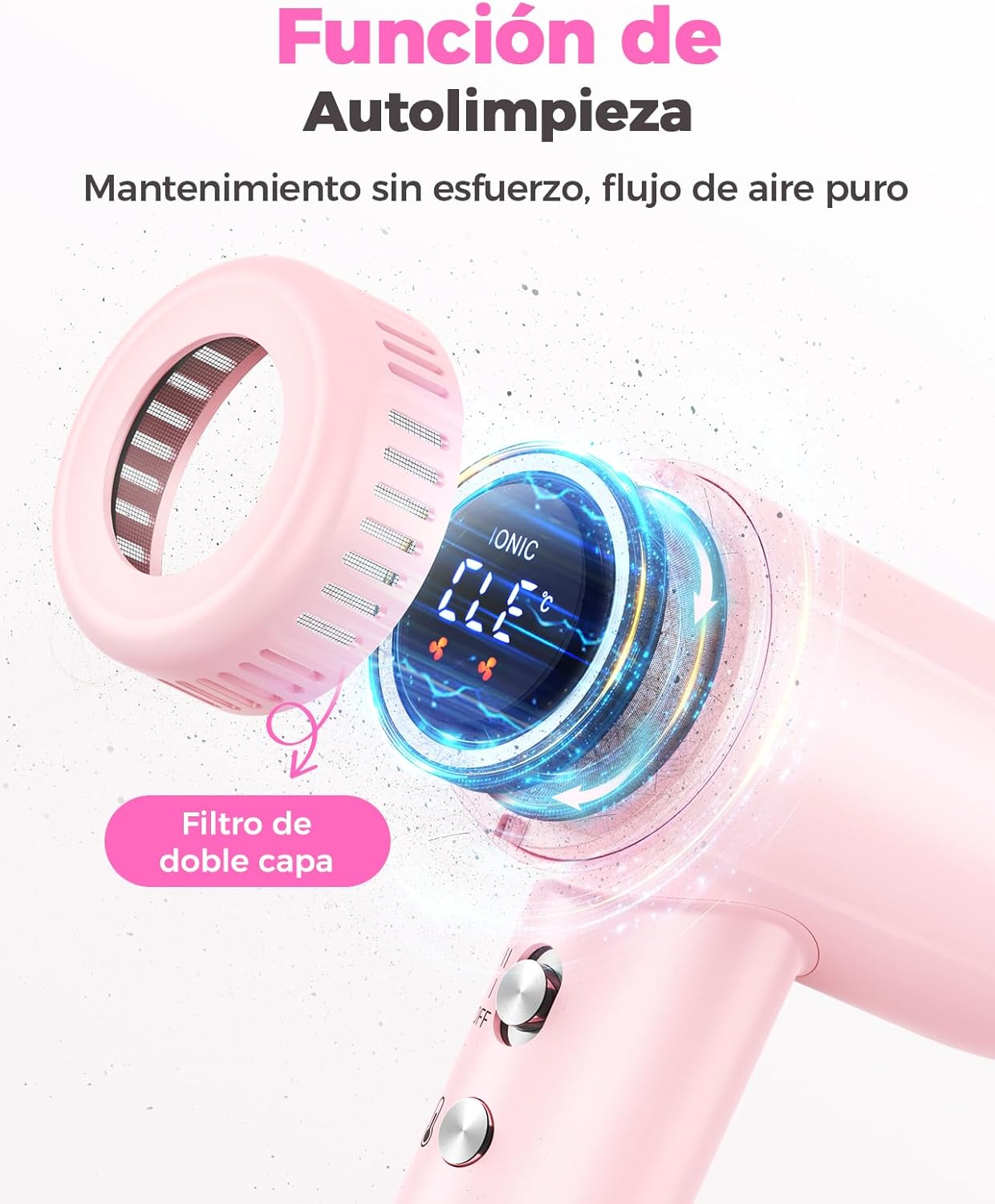 Haokoo Secador de Pelo Iónico