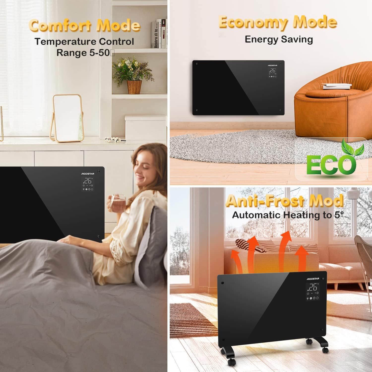 AIGOSTAR Calefactor Bajo Consumo