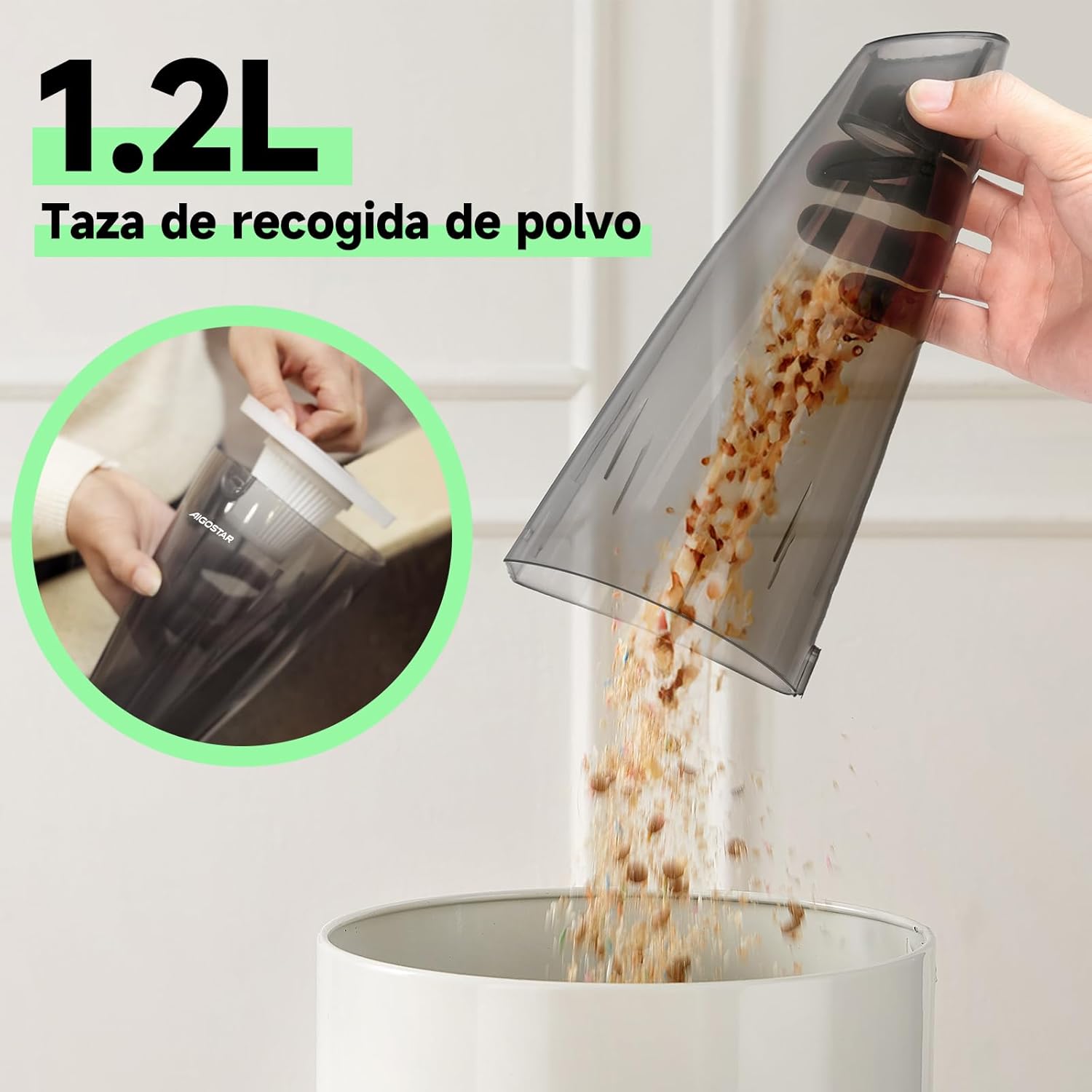 AIGOSTAR Aspiradora Vertical 4 en 1