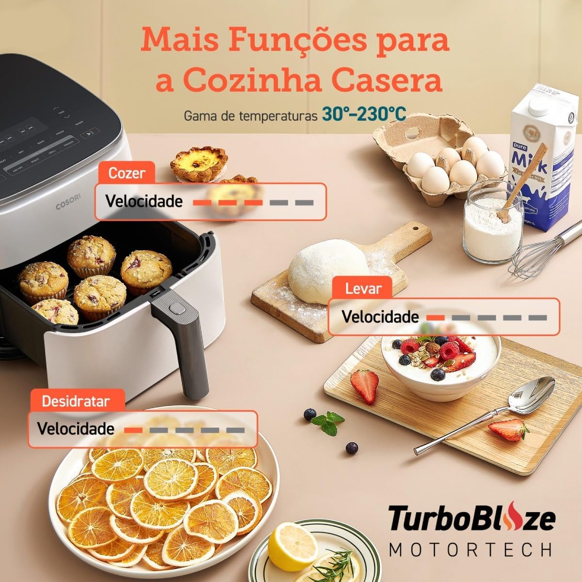 Freidora Aire Cosori Turbo Blaze 