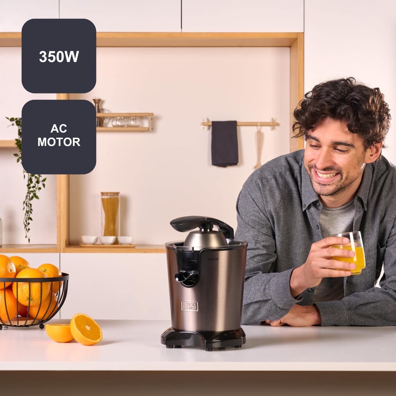 BLACK DECKER Exprimidor de Palanca 350W