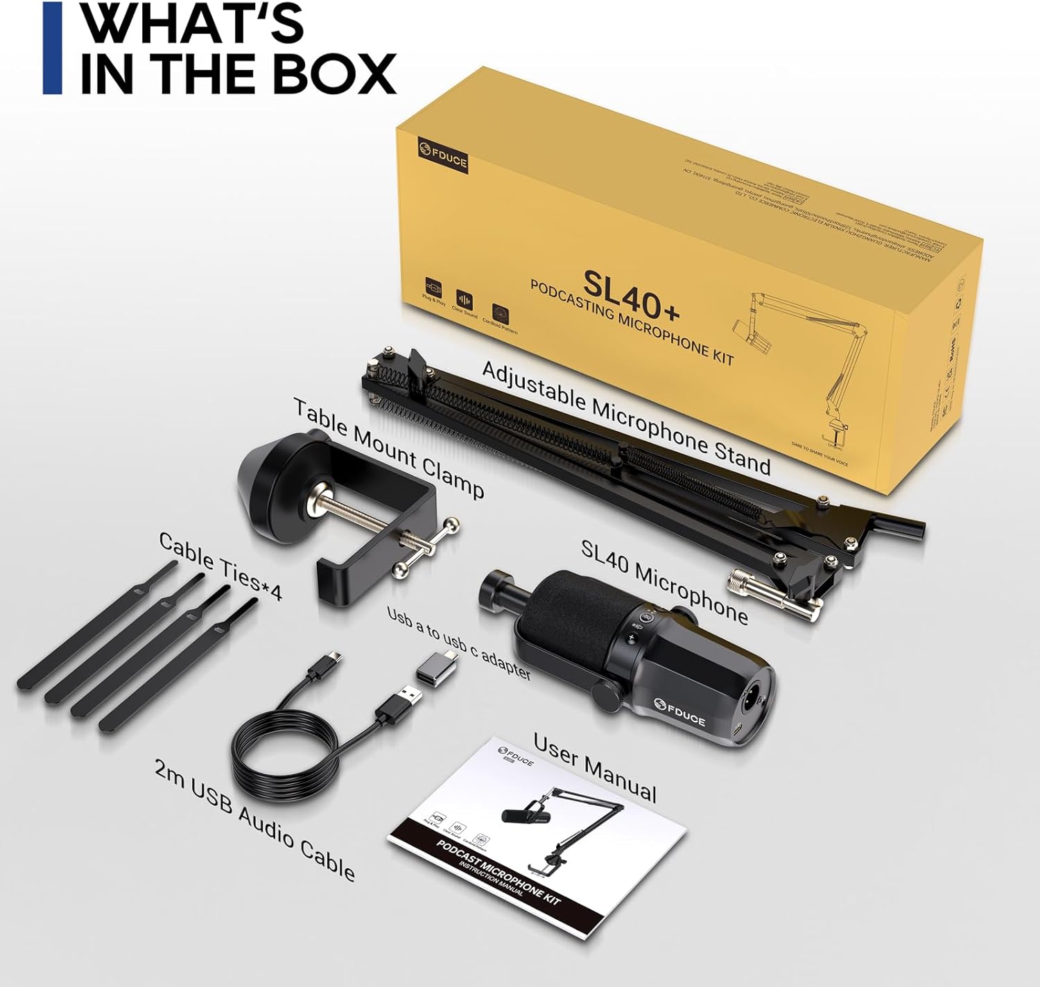 KIT FDUCE Micrófono Para Podscats