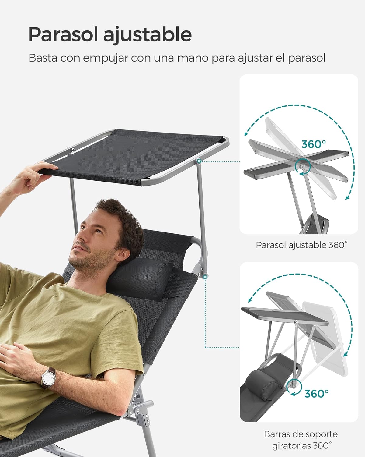 Tumbona Reclinable SONGMICS