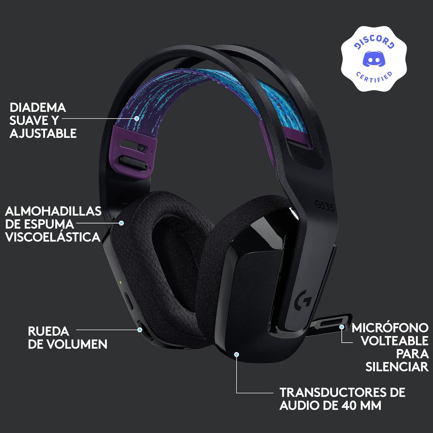 Logitech G535 Auriculares inalámbricos