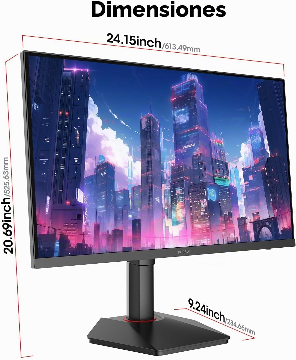 KOORUI Monitor Gaming 27