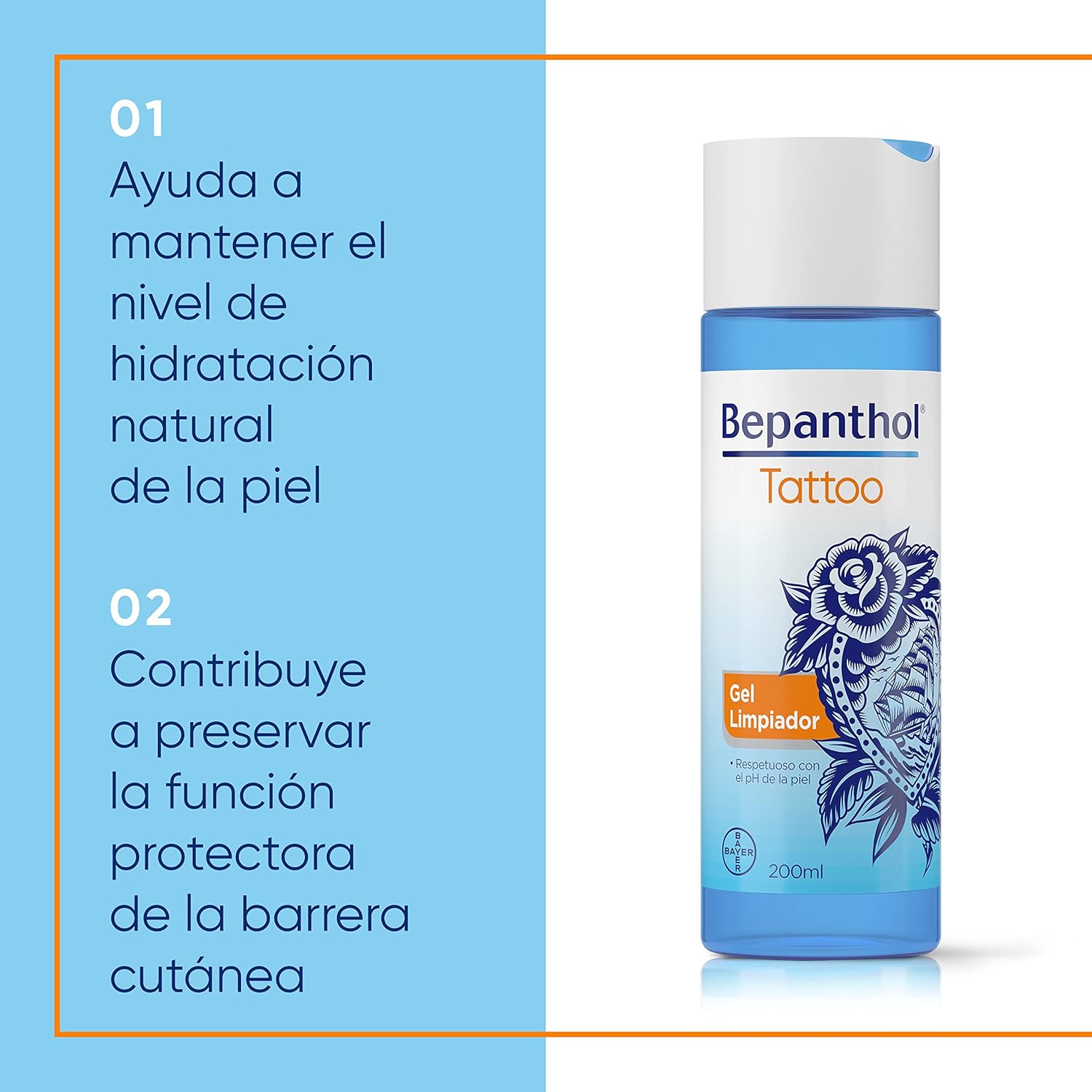 Bepanthol Tattoo Gel: Limpiador e Hidratante