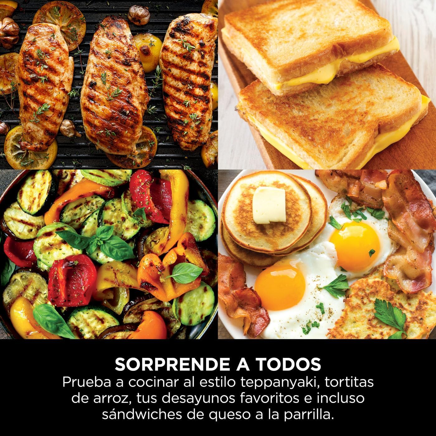 Parrilla y plancha Ninja Sizzle