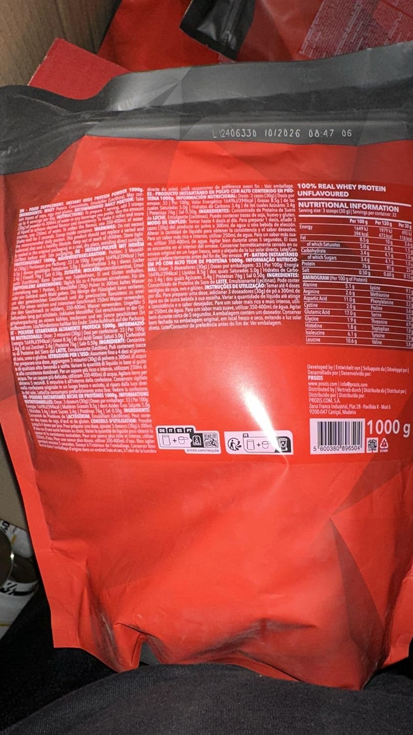 100% REAL WHEY PROTEIN