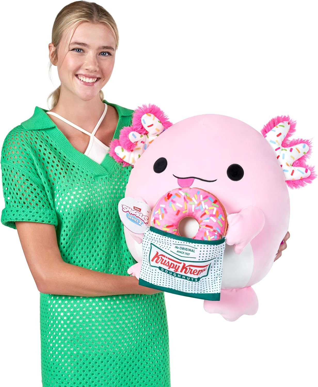 Peluche Snackles Axolotl Krispy