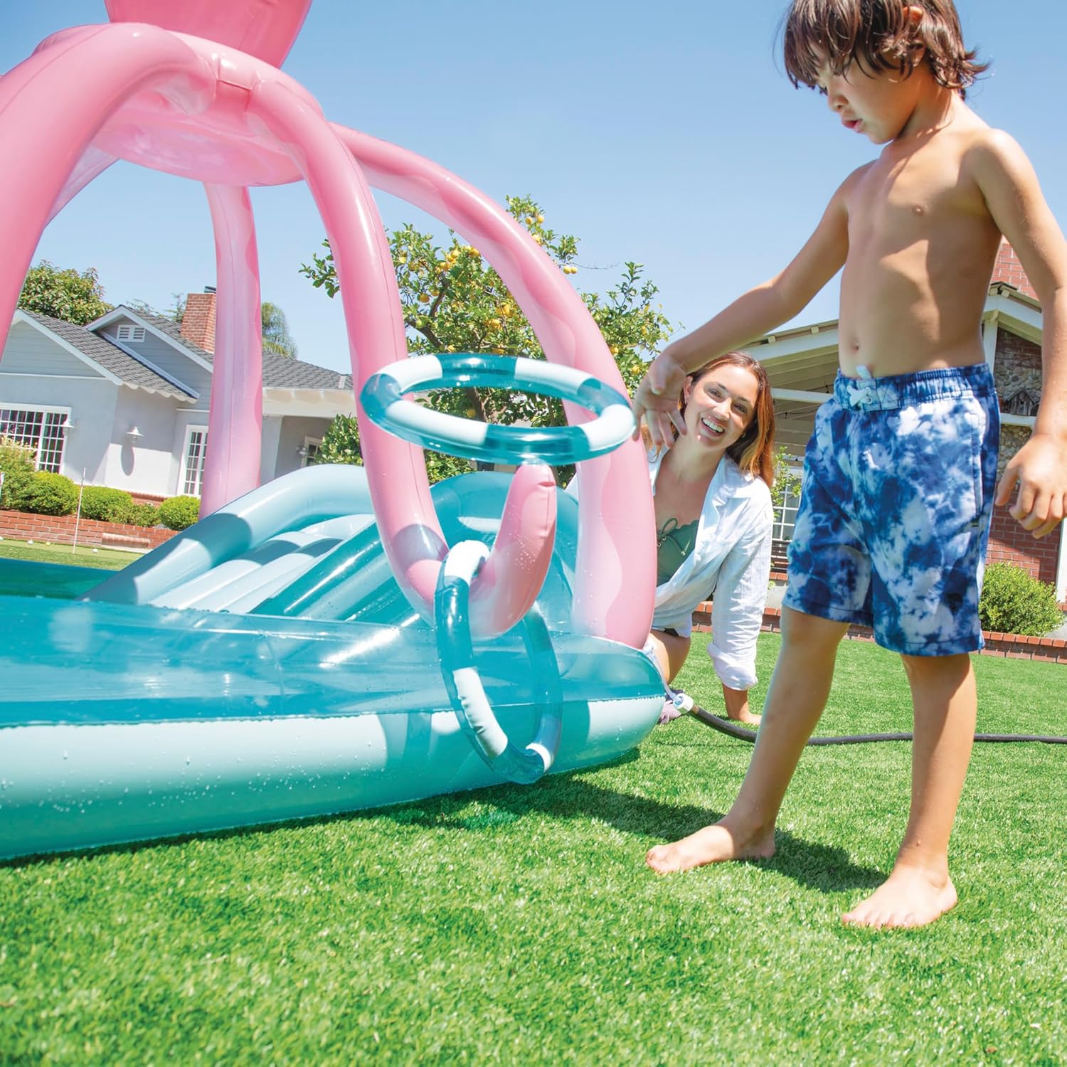 INTEX Piscina Infantil Hinchable con tobogán