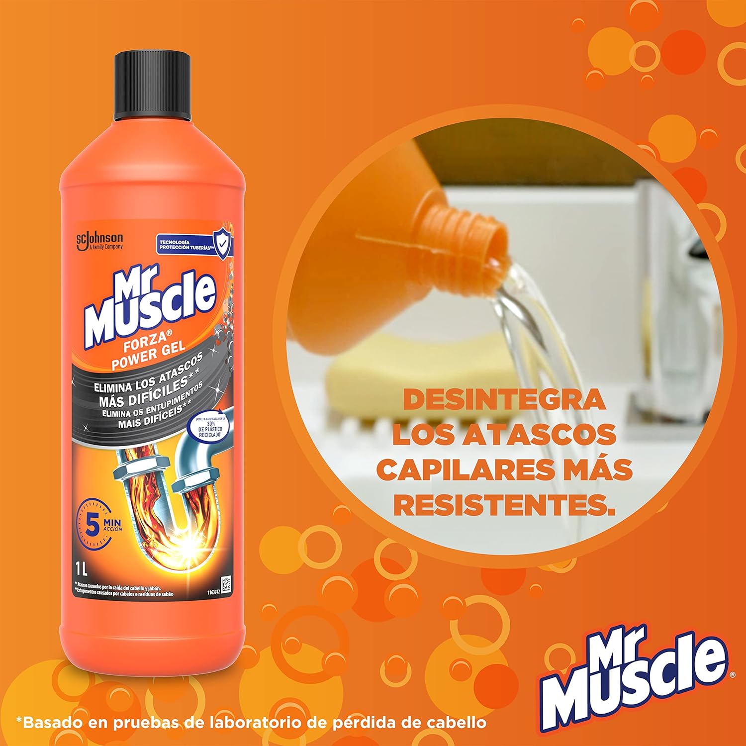 Limpia Tuberías Mr Muscle 1L