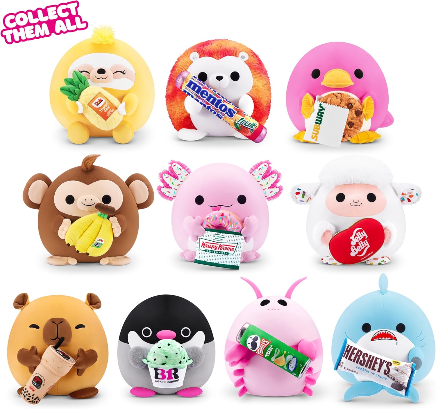 Peluche Snackles Axolotl Krispy