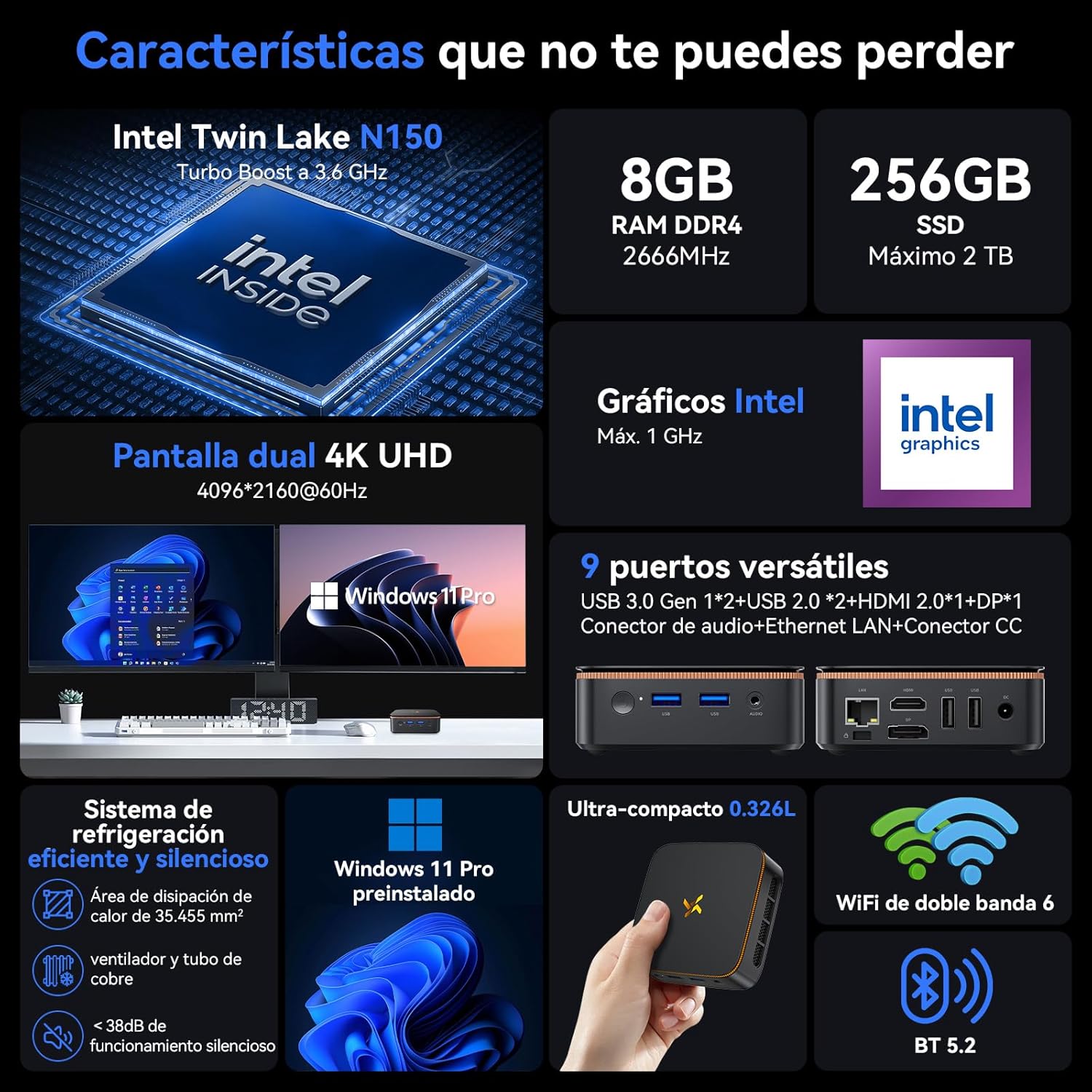 Huidun H50 Mini PC W11