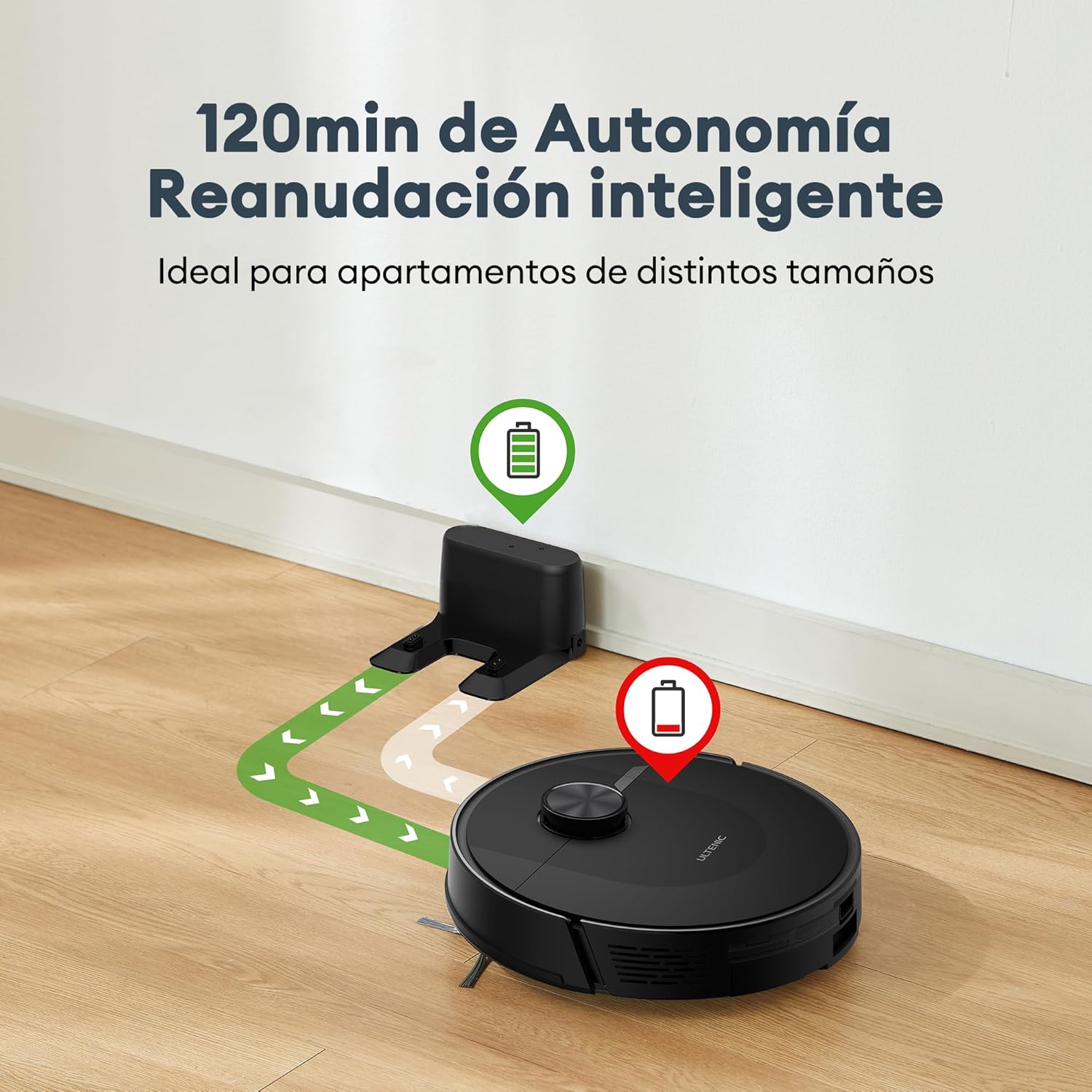 Robot aspirador y fregasuelos Ultenic D10