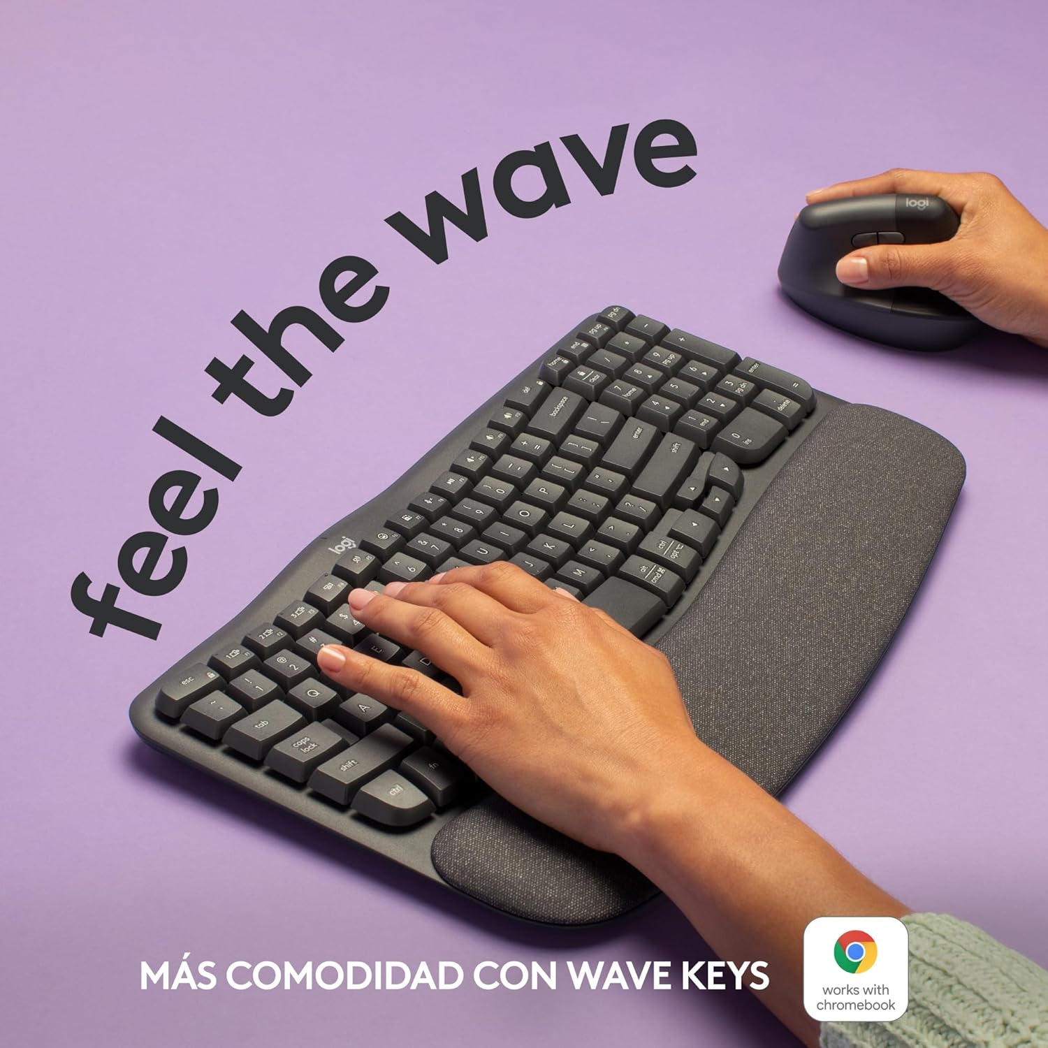 Teclado ergonómico Logitech Wave