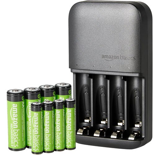 Amazon Basics pilas recargables y cargador