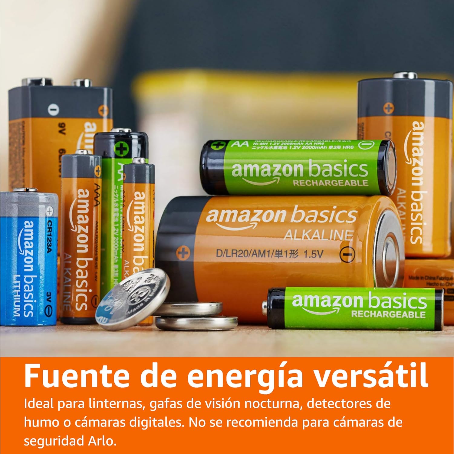 PACK de 10 pilas de litio Amazon Basics