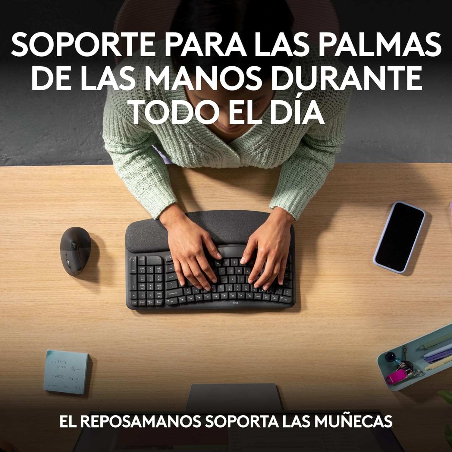Teclado ergonómico Logitech Wave