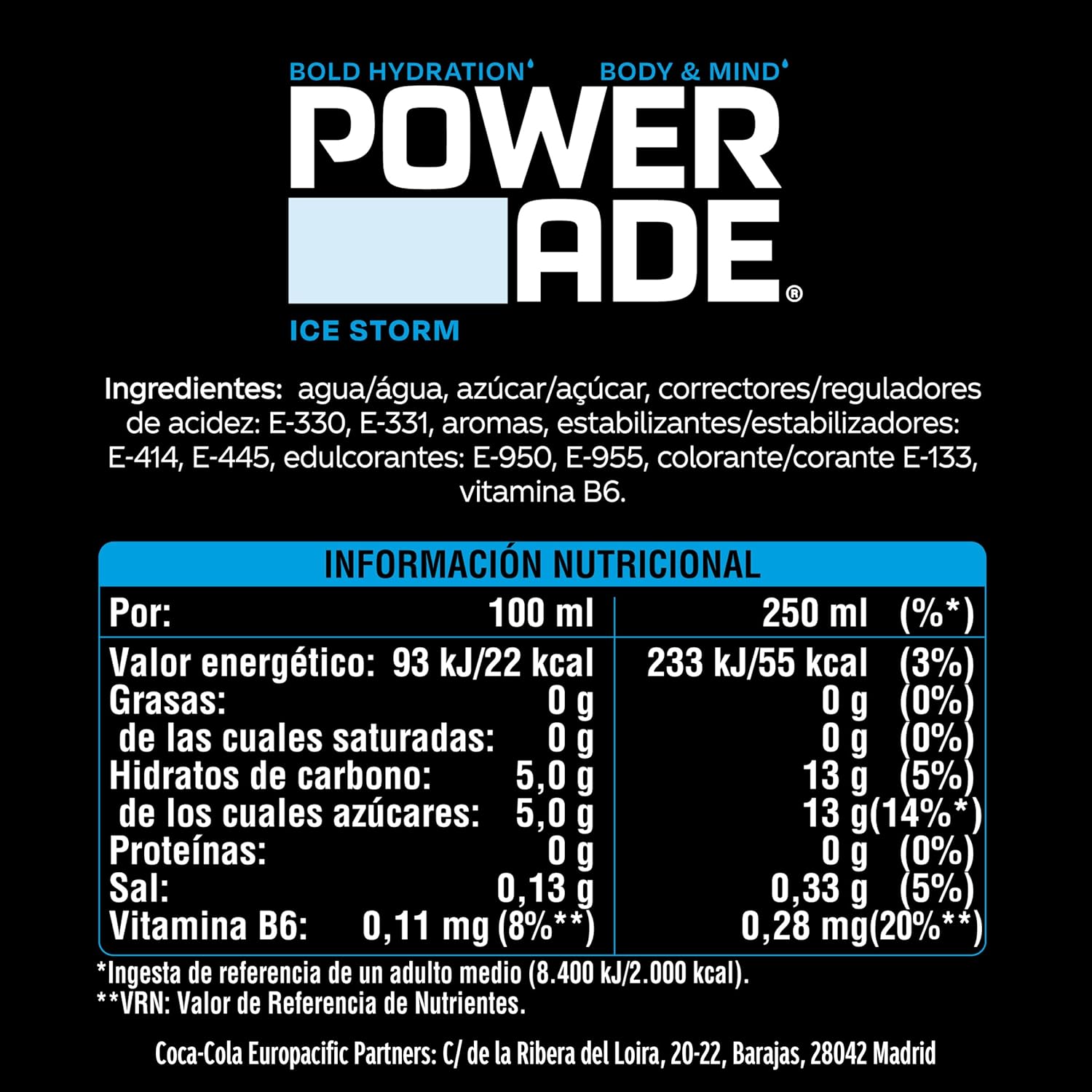 Powerade Ice Storm ZERO