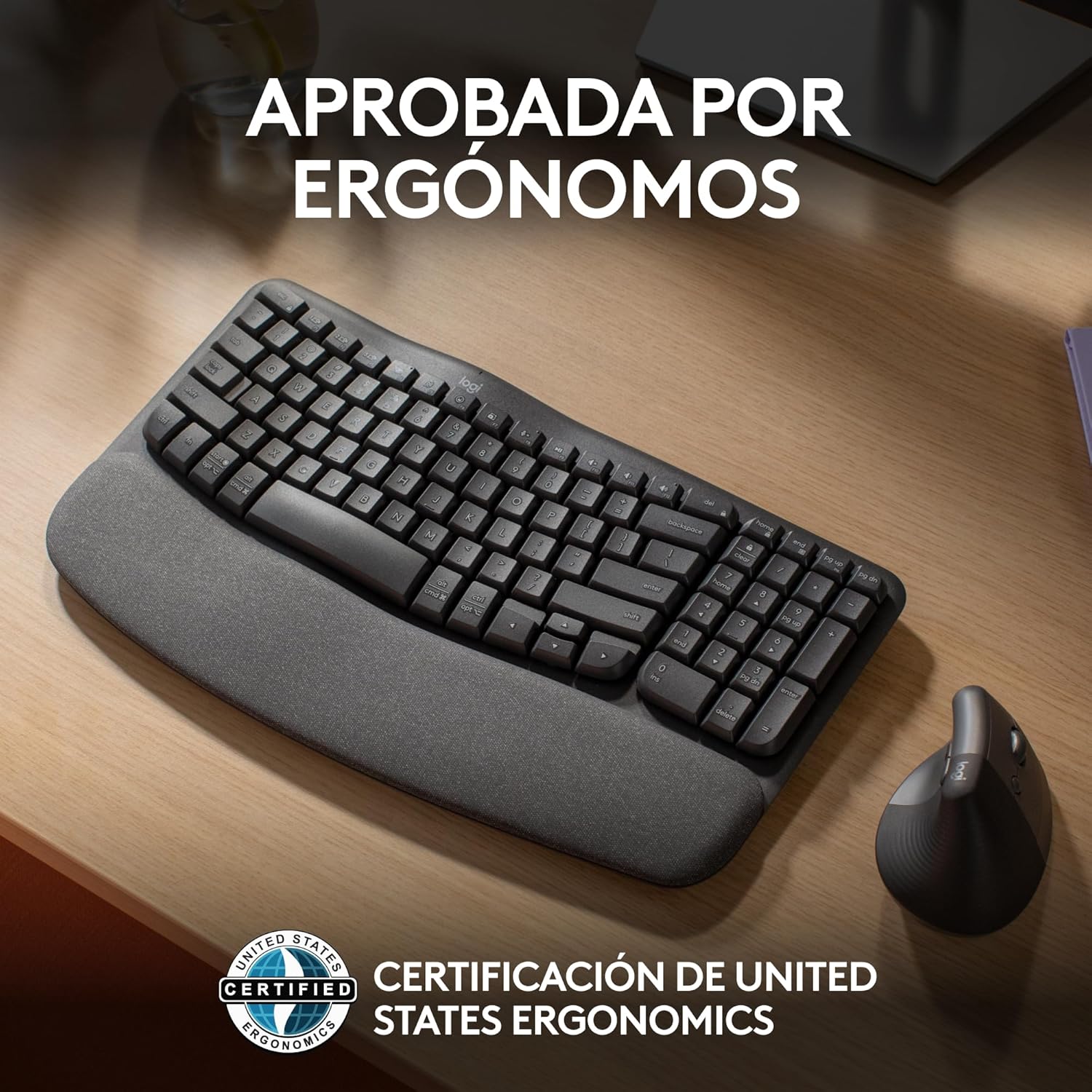 Teclado ergonómico Logitech Wave