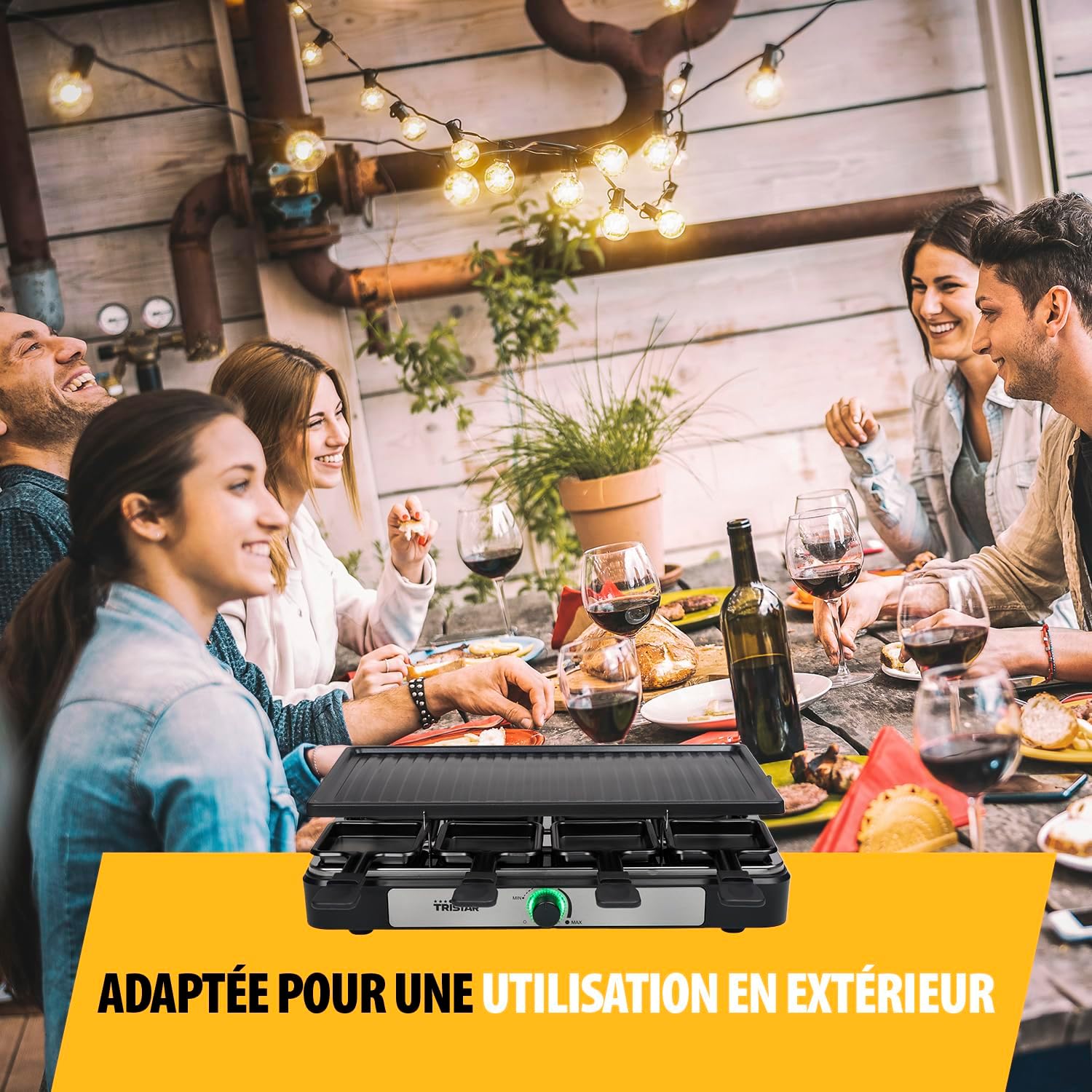 Superficie de cocción Tristar Raclette